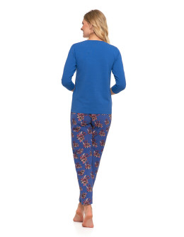 Piżama damska z rękawem 3/4 kwiatowy wzór Plus Size  - produkt 2