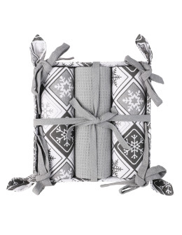 Komplet ręczników kuchennych świątecznych 3 szt. prezent  - produkt 2