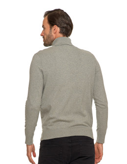 Męski sweter klasyczny z golfem bawełniany  - produkt 2