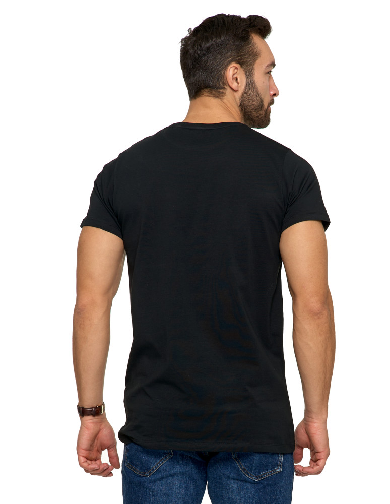 Koszulki, topy, koszule - Koszulka męska T-shirt bawełniana Premium okrągły dekolt NIEBIESKI - produkt moraj.pl 49