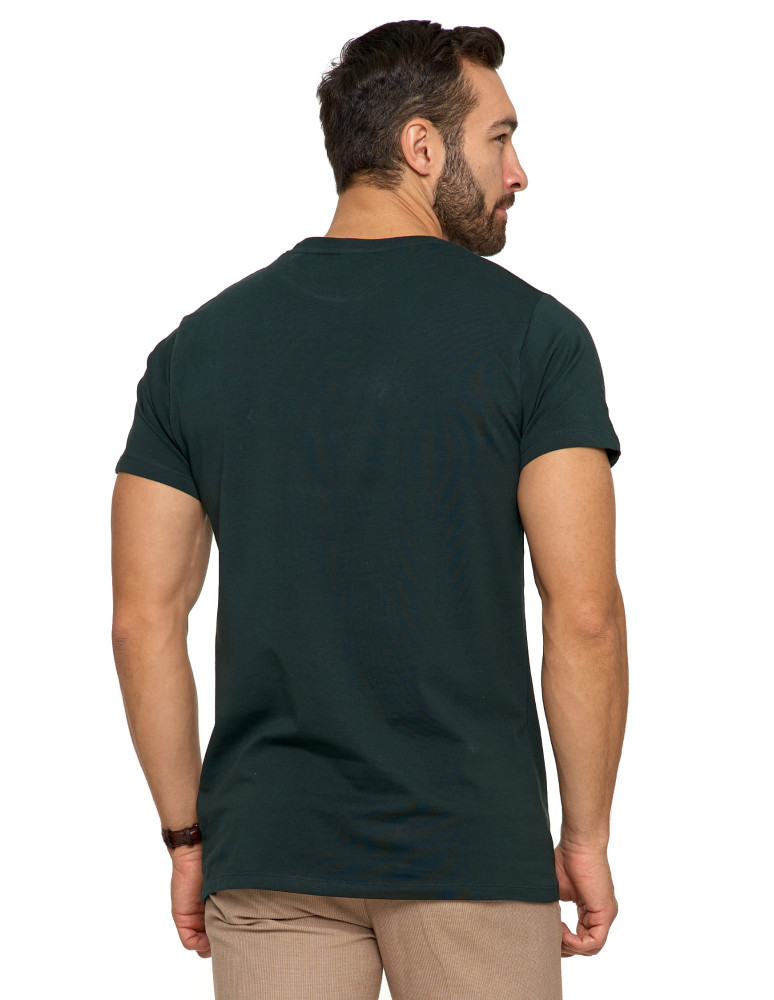 Koszulki, topy, koszule - Koszulka męska T-shirt bawełniana Premium okrągły dekolt NIEBIESKI - produkt moraj.pl 68