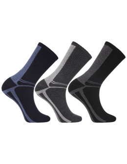 Ciepłe skarpety męskie długie bawełnaine Thermo Frotte 3-pak