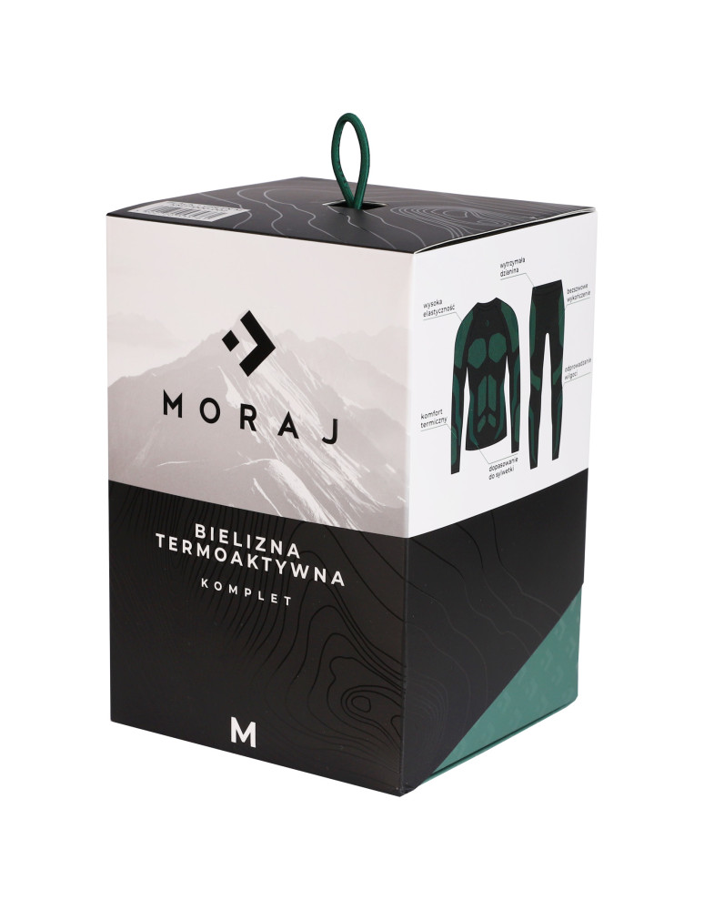 Bielizna termoaktywna - Termoaktywna bielizna męska komplet ZIELONY - produkt moraj.pl 3
