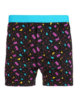 Męskie bokserki luźne bawełniane z kontrastowym paskiem