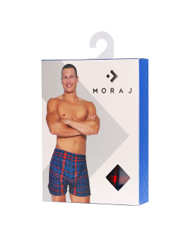 Luźne męskie bokserki bawełniane 100% Plus Size w kratkę  - produkt 2