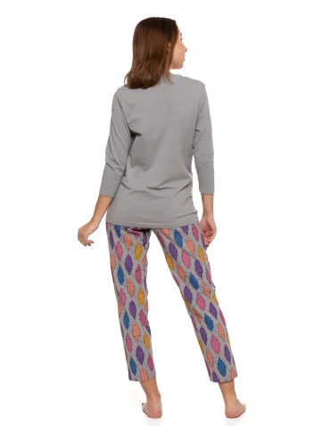 Piżama damska dwuczęściowa Plus Size w motyw łapacza snów  - produkt 2