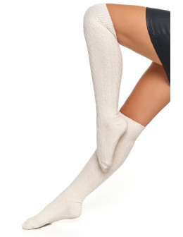 Damskie zakolanówki sweterkowe długie