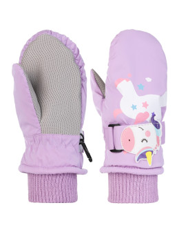 Dziecięce zimowe rękawiczki z motywem jednorożca