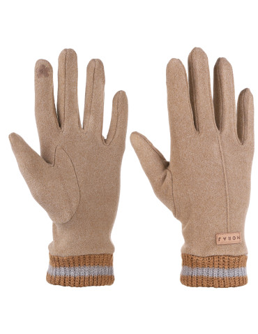 Ocieplane rękawiczki damskie z funkcją ekranów dotykowych