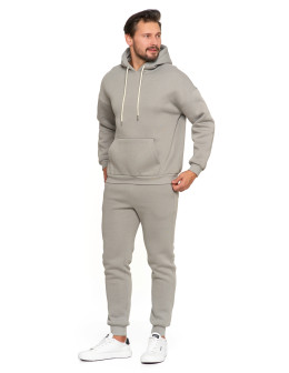 Męska bluza dresowa oversize z kapturem ocieplana  - produkt 2