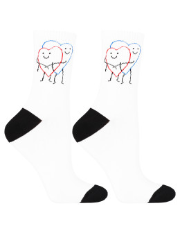 Damskie skarpetki na walentynki zakochana para 3-pak  - produkt 2