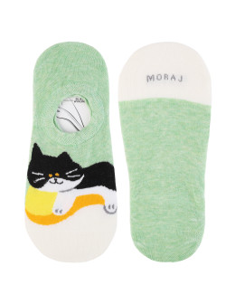 Skarpetki damskie stopki z motywem kotów 3-pak  - produkt 2