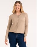 Sweter damski wiskozowy przyjemny w dotyku klasyczny rozpinany