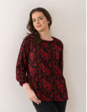 Bluzka damska elegancka z naturalnej wiskozy o kroju oversize