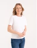 Damska koszulka z bawełny merceryzowanej 100% t-shirt z kr&oacute;tkim rękawem