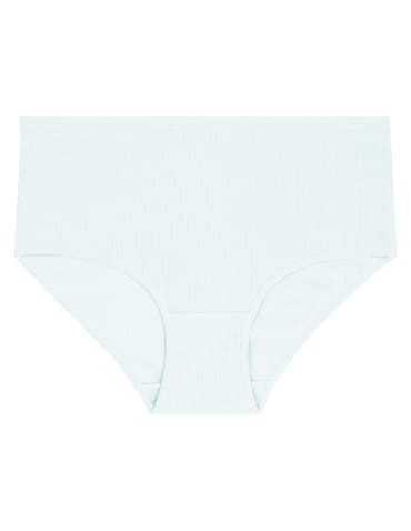 Majtki figi - Damskie majtki bawełniane z wysokim stanem Plus Size 4-pak WIELOKOLOROWY - produkt 4