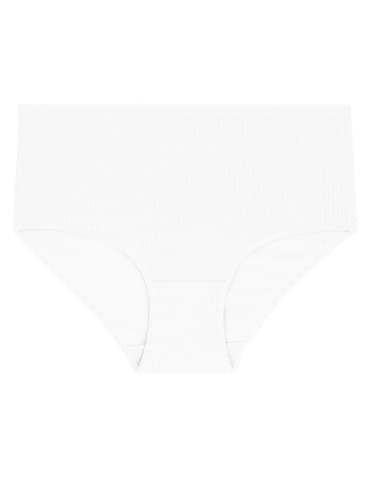 Majtki figi - Damskie majtki bawełniane z wysokim stanem Plus Size 4-pak WIELOKOLOROWY - produkt 5