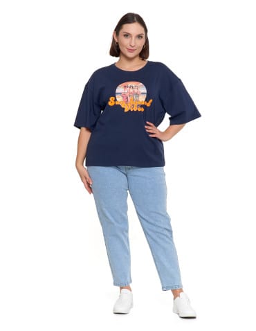 Koszulki i T-shirty - T-shirt damski oversize z nadrukiem BIAŁY - produkt 4