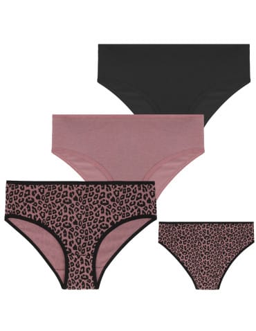 Damskie majtki figi bikini z bawełny 3-pak - WIELOKOLOROWY