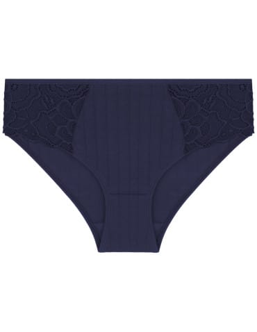 Majtki damskie figi bikini z koronkowymi wstawkami 6-pak - WIELOKOLOROWY  - produkt 2