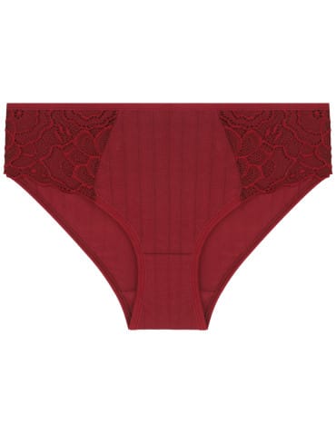Majtki figi - Majtki damskie figi bikini z koronkowymi wstawkami 6-pak WIELOKOLOROWY - produkt 6