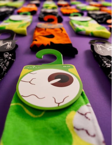 Skarpetki długie - Skarpetki męskie długie halloween ZIELONY - produkt 4