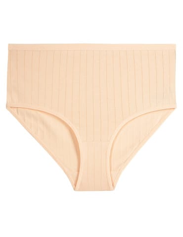 Majtki figi - Majtki damskie Plus Size maxi bikini w prążek 4-pak WIELOKOLOROWY - produkt 2