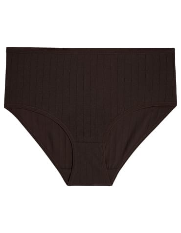 Majtki figi - Majtki damskie maxi bikini w prążek Plus Size 6-pak WIELOKOLOROWY - produkt 2
