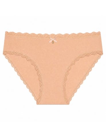 Majtki figi - Majtki damskie bawełniane bikini pastelowe kolory klasyczny zestaw 5-pak WIELOKOLOROWY - produkt 5