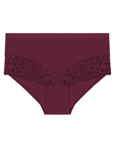 Majtki damskie maxi bikini bawełniane z wysokim stanem i kwiatową koronką 4-pak - WIELOKOLOROWY  - produkt 2