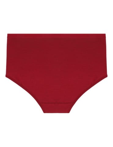 Majtki figi - Majtki damskie maxi bikini bawełniane z wysokim stanem i kwiatową koronką 4-pak WIELOKOLOROWY - produkt 4