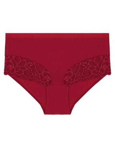 Majtki figi - Majtki damskie maxi bikini bawełniane z wysokim stanem i kwiatową koronką 4-pak WIELOKOLOROWY - produkt 3