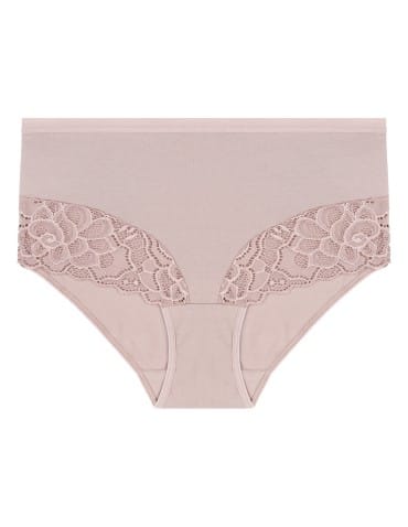 Majtki figi - Majtki damskie maxi bikini bawełniane z wysokim stanem i kwiatową koronką 4-pak WIELOKOLOROWY - produkt 5