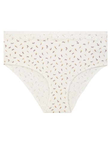Majtki figi - Majtki damskie maxi bikini bawełniane z koronkową falbanką 4-pak WIELOKOLOROWY - produkt 6
