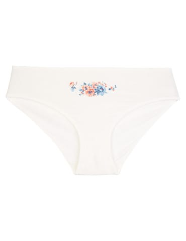 Majtki figi - Wygodne majtki damskie bikini bawełniane prążkowane figi w kwiatowe wzory 4-pak WIELOKOLOROWY - produkt 5