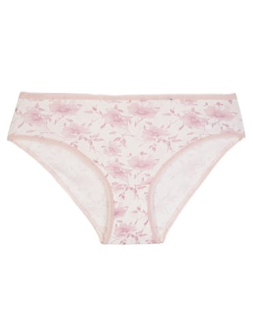 Majtki figi - Majtki damskie bawełniane bikini prążkowane na co dzień 3-pak WIELOKOLOROWY - produkt 3