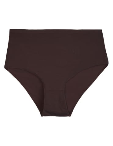 Majtki z wysokim stanem - Figi damskie maxi bikini z wiskozy bambusowej gładkie majtki z wysokim stanem 4-pak WIELOKOLOROWY - produkt 5
