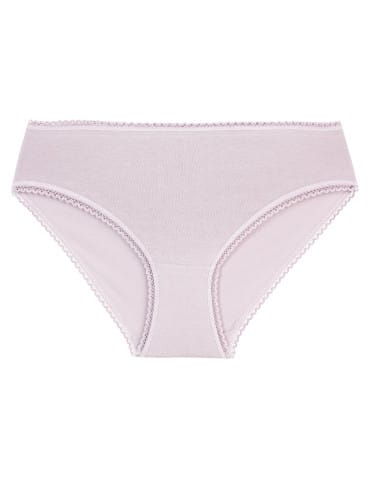 Majtki figi - Figi damskie bikini bawełniane w drobne serduszka i gładkie bez wzoru 6-pak WIELOKOLOROWY - produkt 8