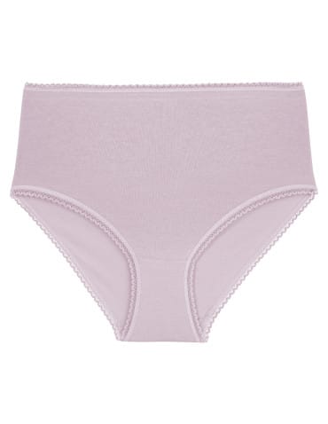 Majtki z wysokim stanem - Figi damskie maxi bikini bawełniane z wysokim stanem pastelowe kolory 6-pak WIELOKOLOROWY - produkt 3