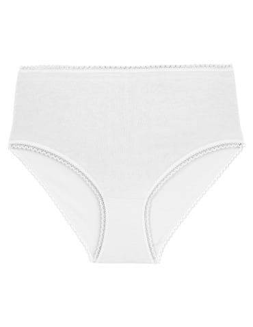 Majtki z wysokim stanem - Figi damskie maxi bikini bawełniane z wysokim stanem pastelowe kolory 6-pak WIELOKOLOROWY - produkt 5