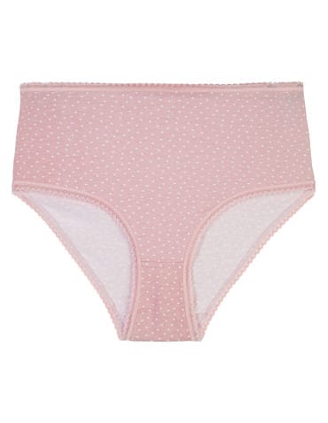 Majtki z wysokim stanem - Figi damskie maxi bikini bawełniane z wysokim stanem pastelowe kolory 6-pak WIELOKOLOROWY - produkt 8