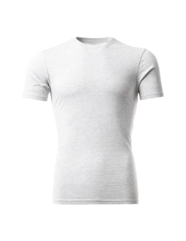 Koszulki i Tank Topy - Koszulka męska bawełniana krótki rękaw T-shirt Plus Size BIAŁY - produkt 2