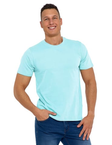 T-SHIRTY I KOSZULKI - Koszulka męska bawełniana T-shirt MIĘTA - produkt 8