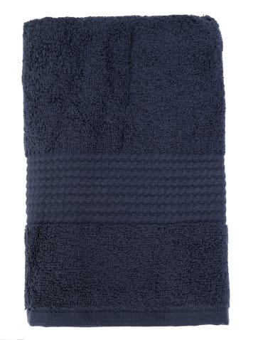 Nowości - Ręcznik łazienkowy bawełniany frotte 50x100 cm miękki i chłonny GRANATOWY - produkt 4