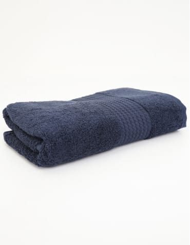 Nowości - Ręcznik łazienkowy bawełniany frotte 50x100 cm miękki i chłonny GRANATOWY - produkt 5