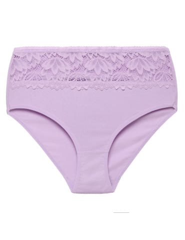 Majtki z wysokim stanem - Figi damskie z wysokim stanem wielopak majtek maxi bikini 3-pak WIELOKOLOROWY - produkt 3