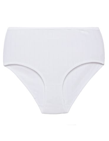 Majtki z wysokim stanem - Damskie figi maxi bikini majtki z wysokim stanem w prążek 4-pak WIELOKOLOROWY - produkt 7