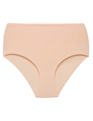 Majtki z wysokim stanem - Damskie figi maxi bikini majtki z wysokim stanem w prążek 4-pak WIELOKOLOROWY - produkt 3