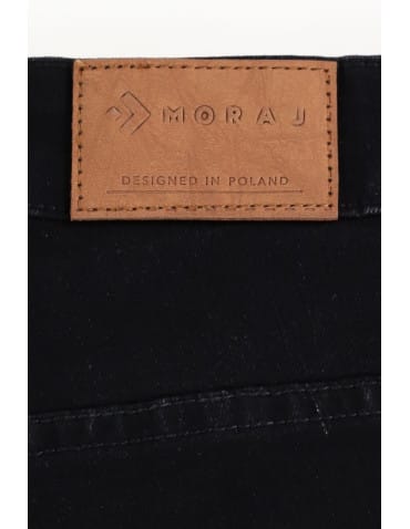 Spodnie damskie - Spodnie damskie jeansowe mom fit CZARNY - produkt 6