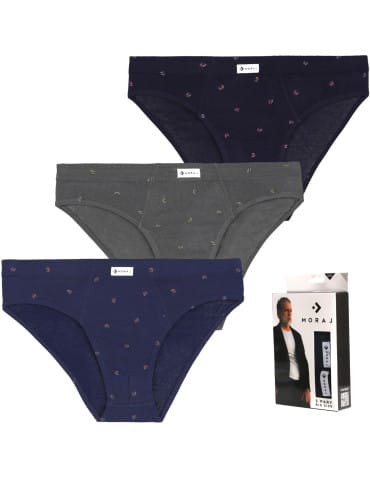 Slipy - Slipy bawełniane Plus Size 3-pak WIELOKOLOROWY - produkt 1